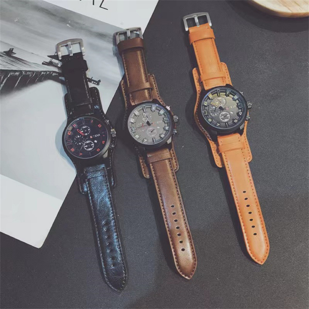 Retro Luxury Men Quartz Watch  – Leather Watch Band Men Bewertung und Preis