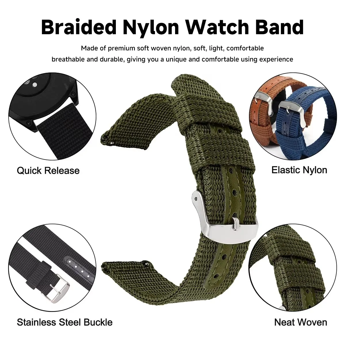 High Quality Nylon Canvas Watc – Canvas Strap Watch Bewertung und Preis