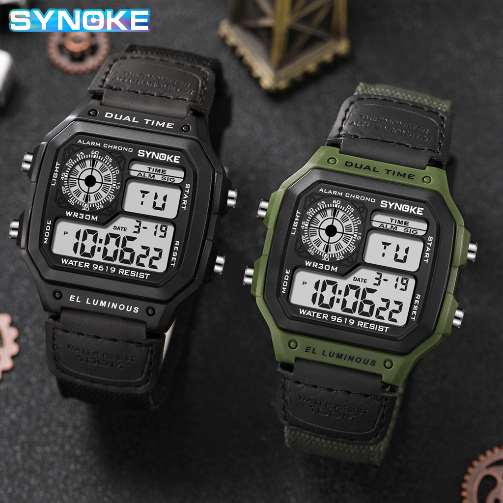 Synoke Outdoor Military Digita – Canvas Strap Watch Bewertung und Preis