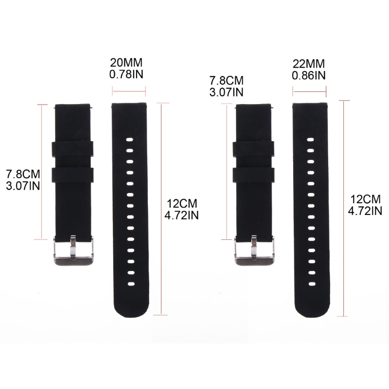 Silicone Strap 20/22mm Soft Qu – Silicone Watch Band 22Mm Bewertung und Preis