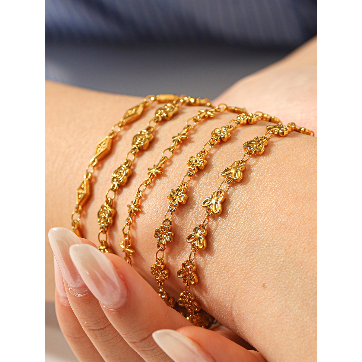 Butterfly Flower Charm Bracele – Butterfly Clasp Deployant Bewertung und Preis