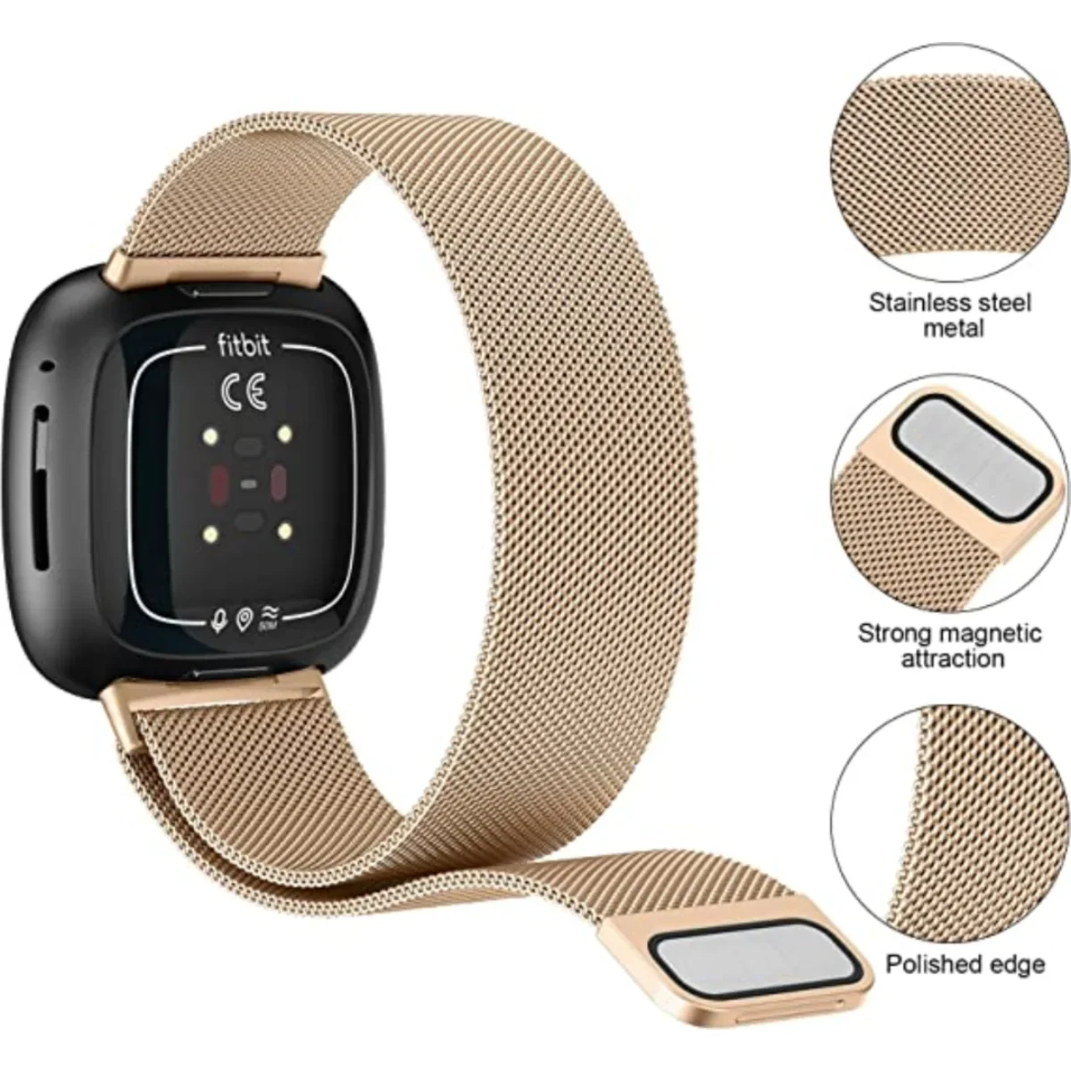 Milanese Strap for Fitbit Vers – Milanese Loop Magnetic Bewertung und Preis