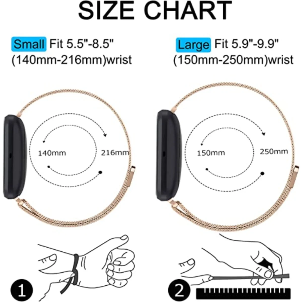Milanese Strap for Fitbit Vers – Milanese Loop Magnetic Bewertung und Preis