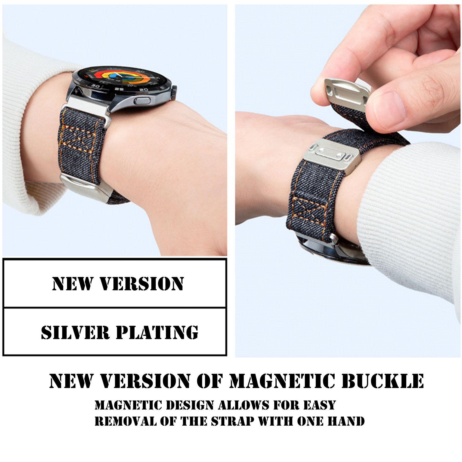 Magnetic Bands for Amazfit Fal – Canvas Strap Watch Bewertung und Preis
