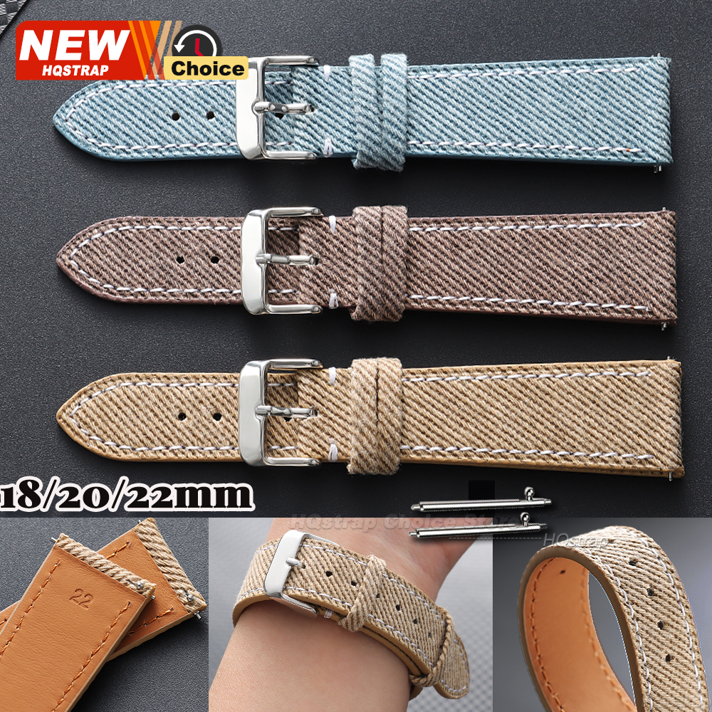 Nylon Denim Fabric Watch Strap – Canvas Strap Watch Bewertung und Preis