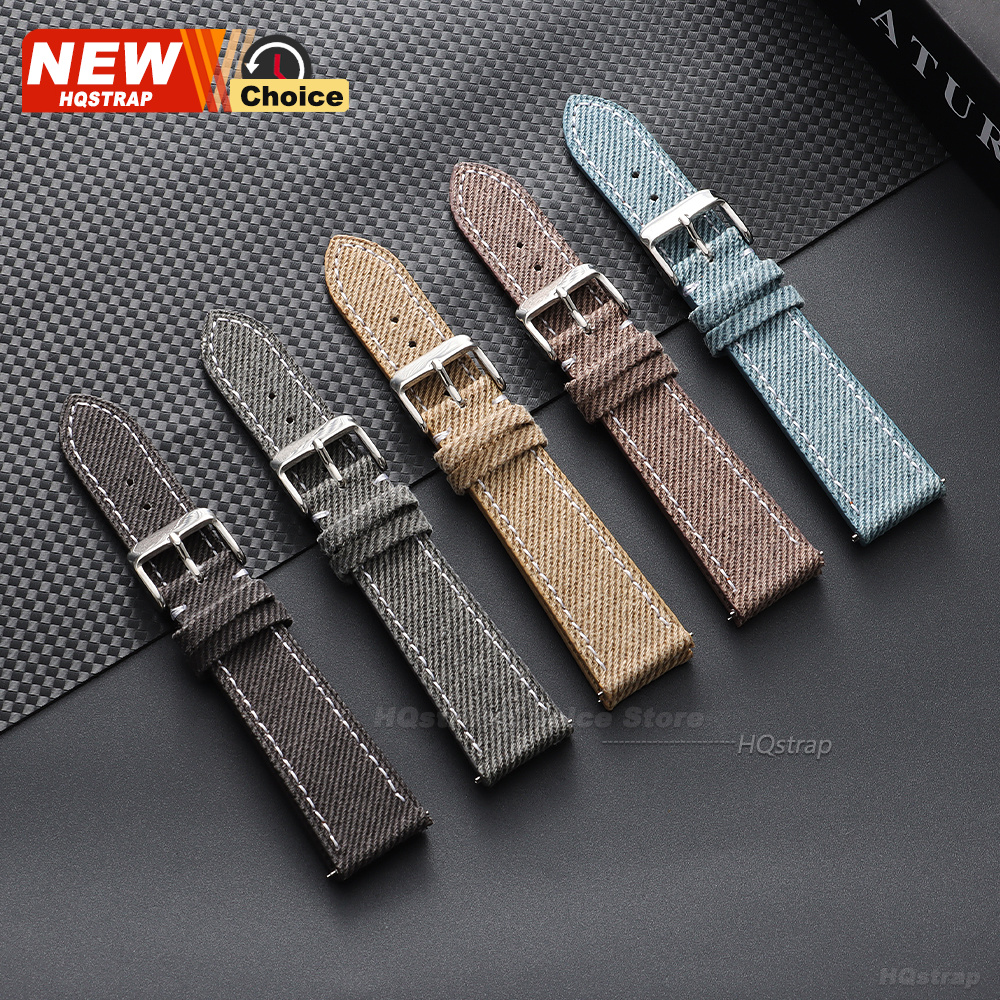 Nylon Denim Fabric Watch Strap – Canvas Strap Watch Bewertung und Preis
