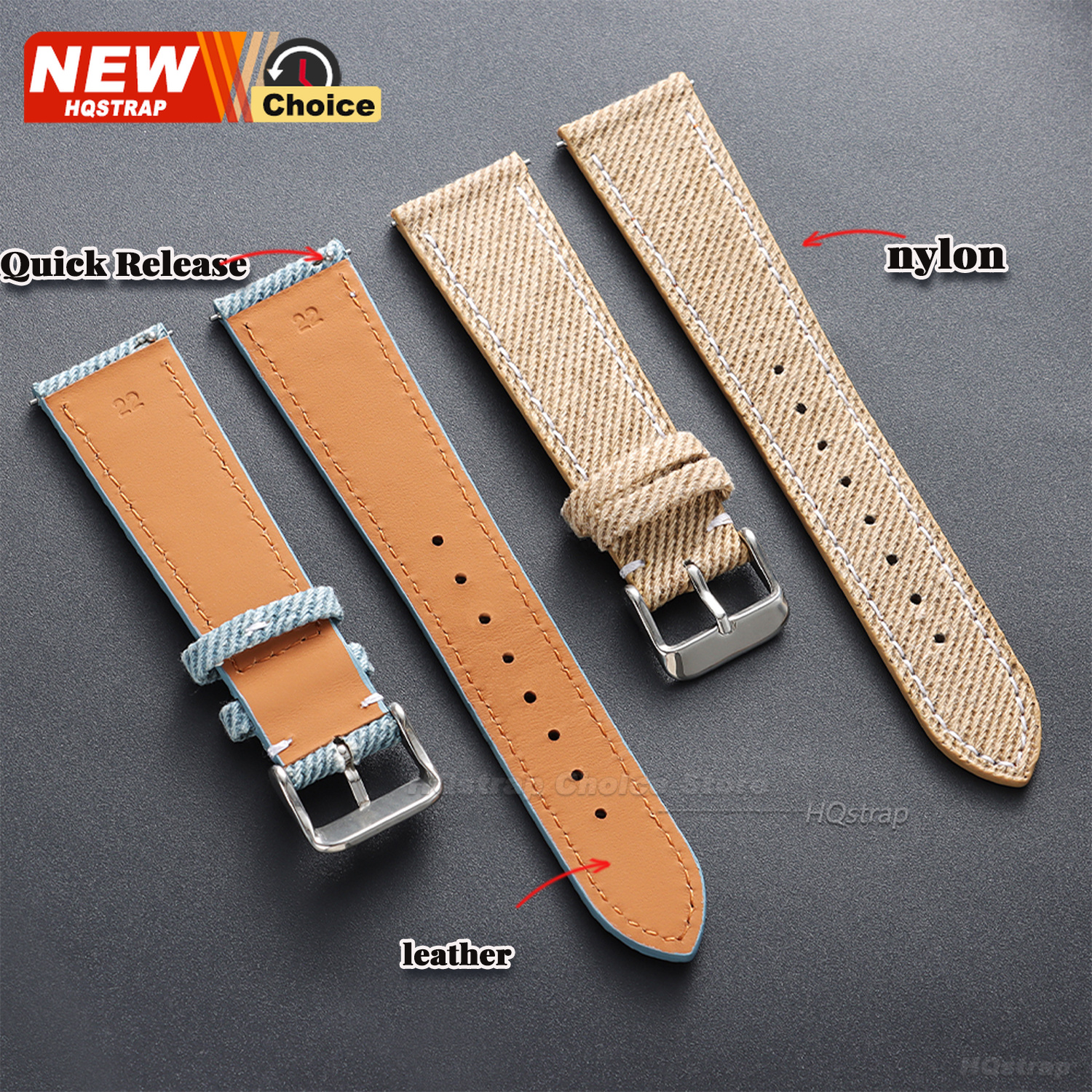 Nylon Denim Fabric Watch Strap – Canvas Strap Watch Bewertung und Preis
