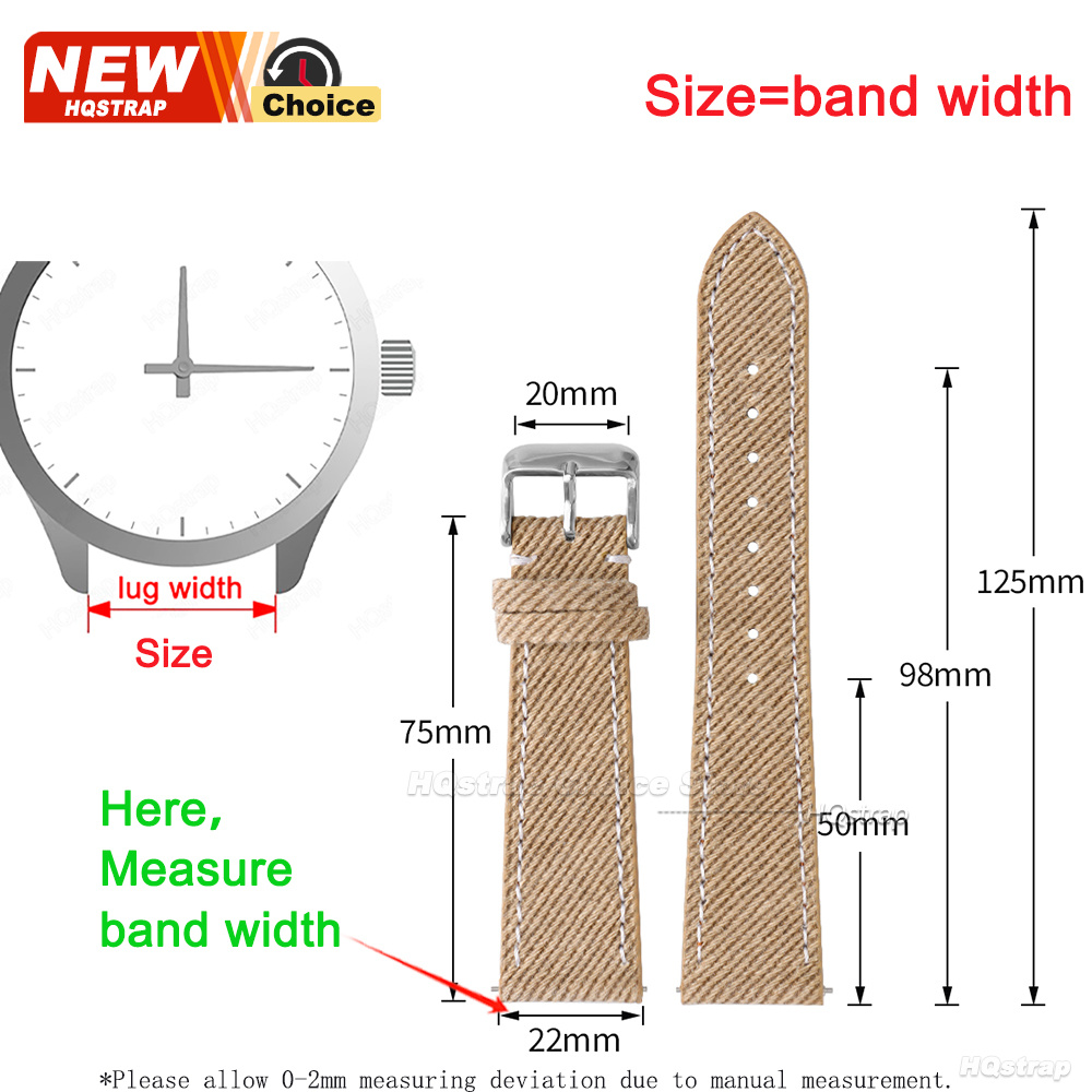 Nylon Denim Fabric Watch Strap – Canvas Strap Watch Bewertung und Preis