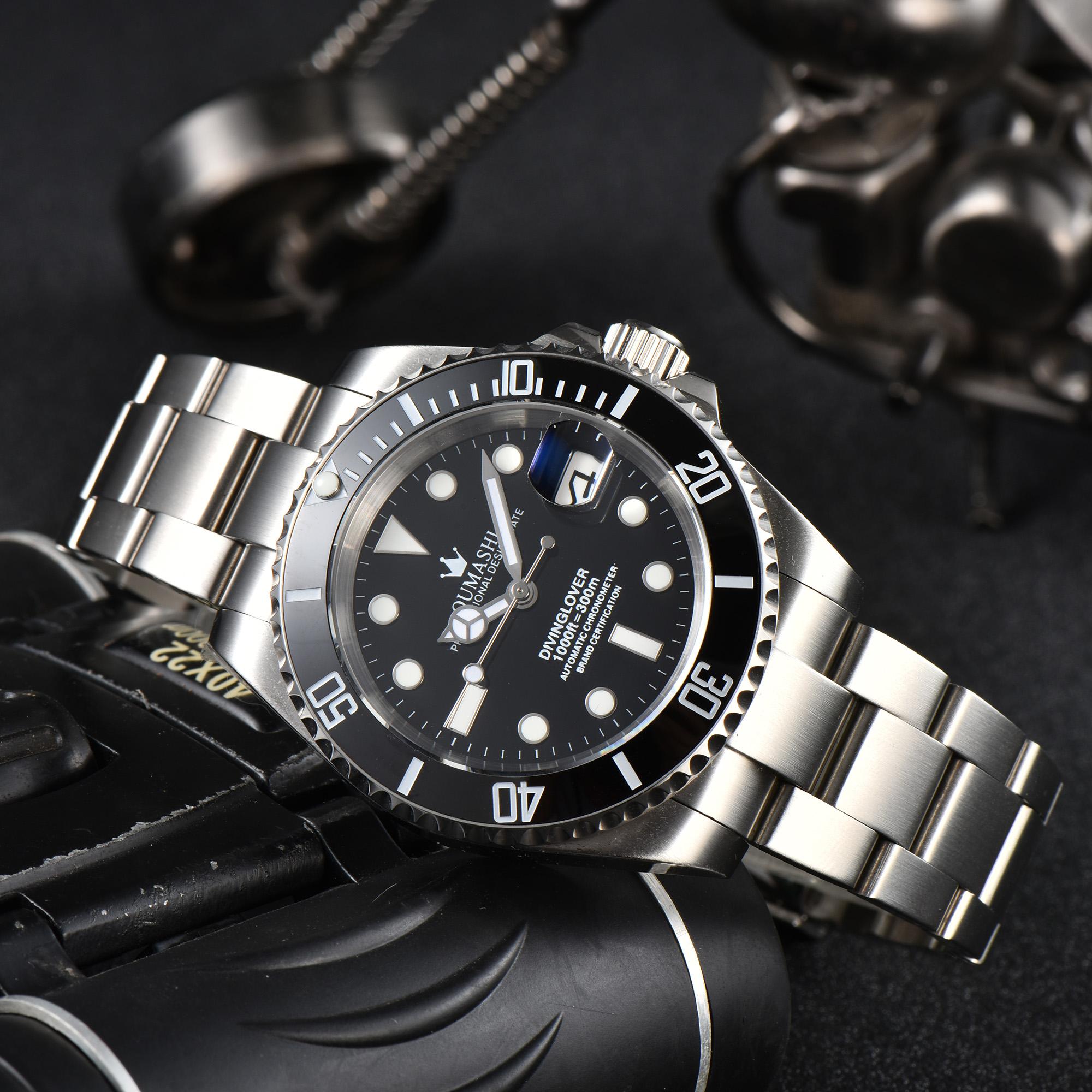 40mm watch Automatic mechanica – Stainless Bracelet Diver Bewertung und Preis