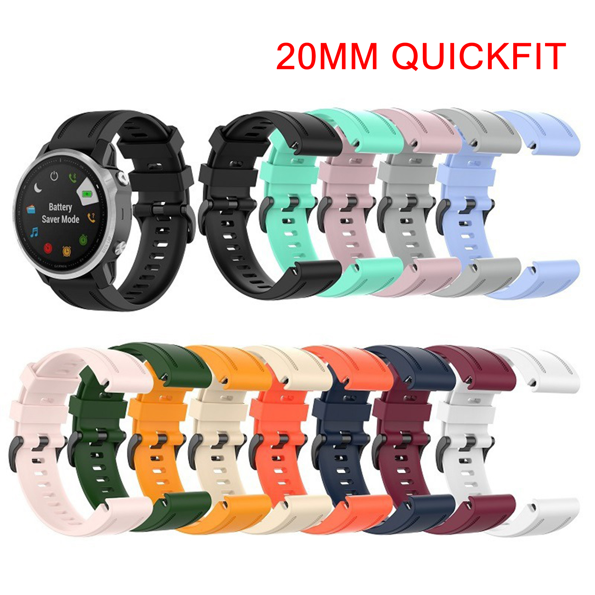 QuickFit 26mm 20mm 22mm Watchb – Silicone Watch Band 22Mm Bewertung und Preis
