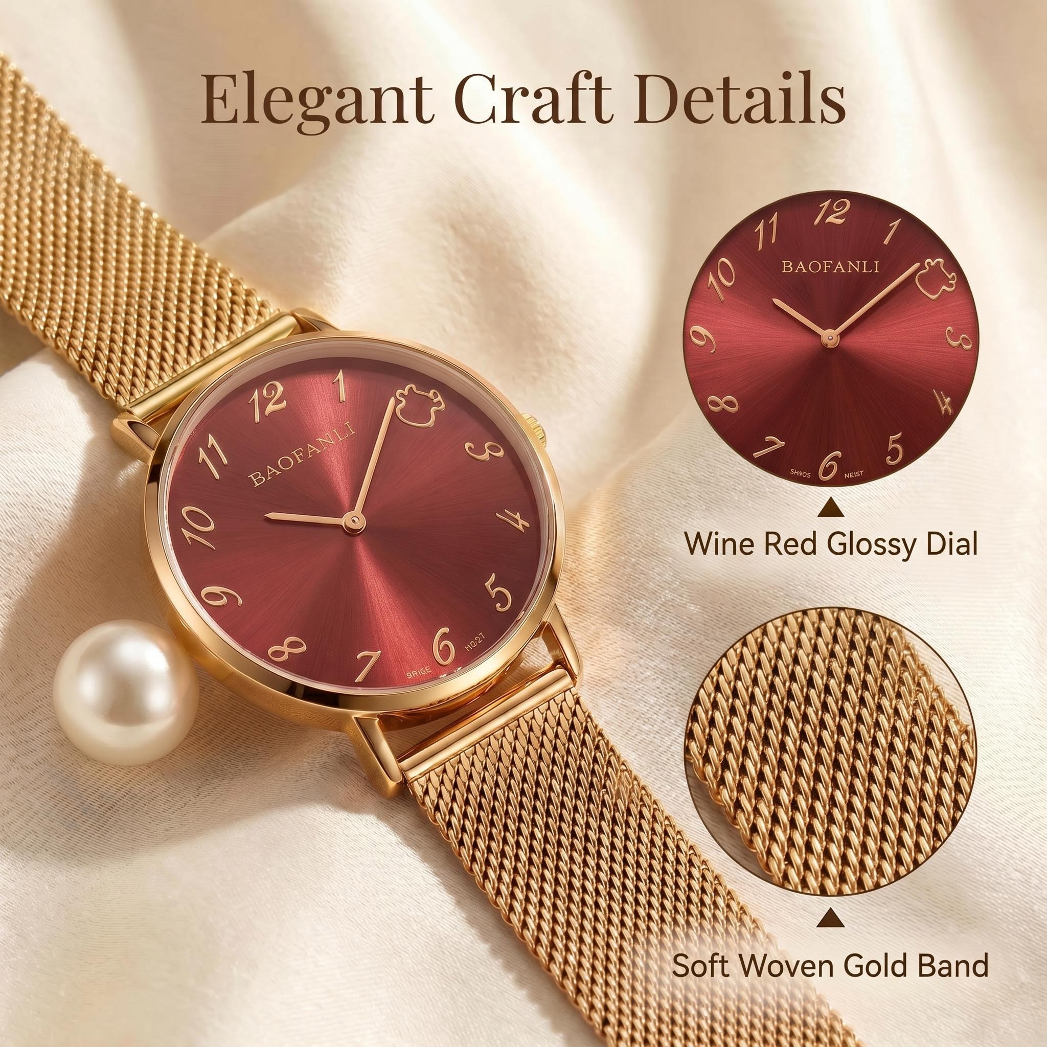 BAOFANLI Women's Quartz Watch, – Mesh Strap Metal Bewertung und Preis