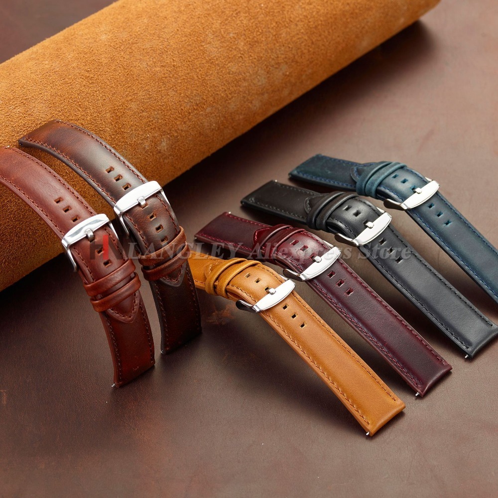Vintage Genuine Cowhide Watch  – Leather Strap Quick Release Bewertung und Preis
