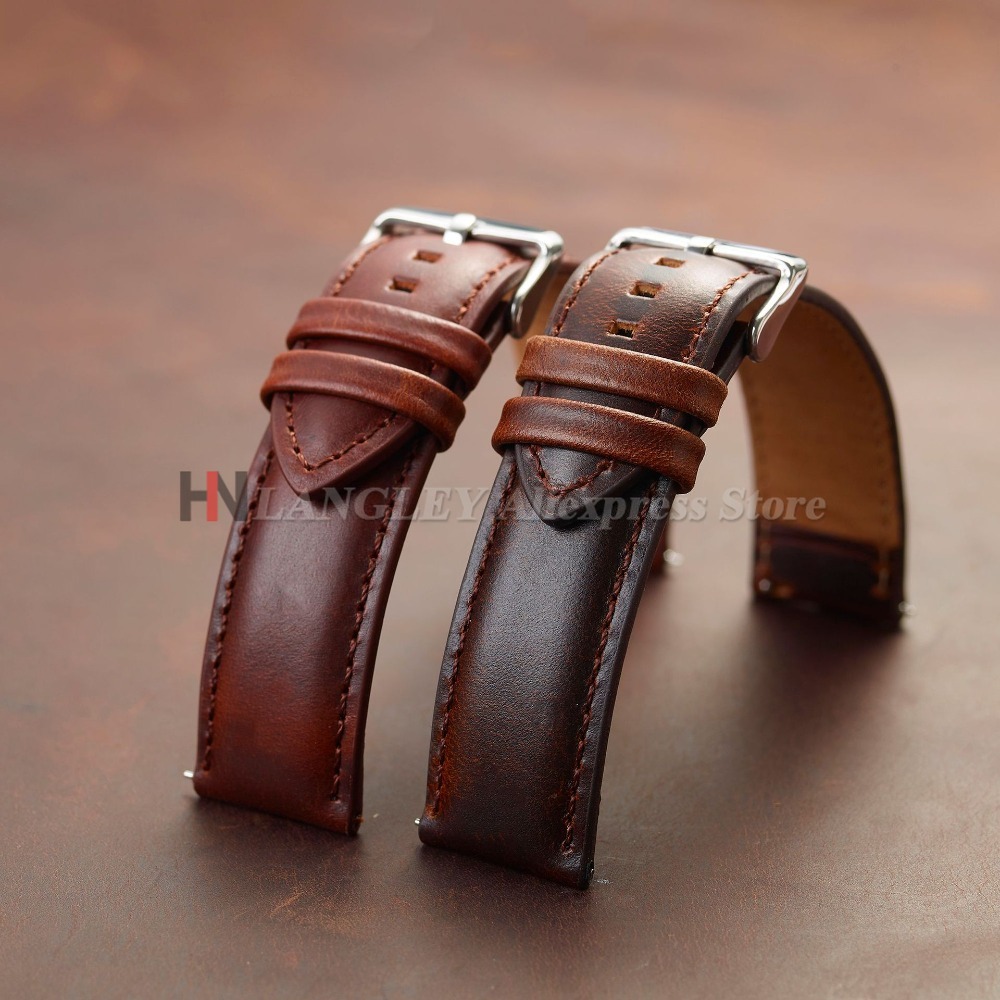 Vintage Genuine Cowhide Watch  – Leather Strap Quick Release Bewertung und Preis