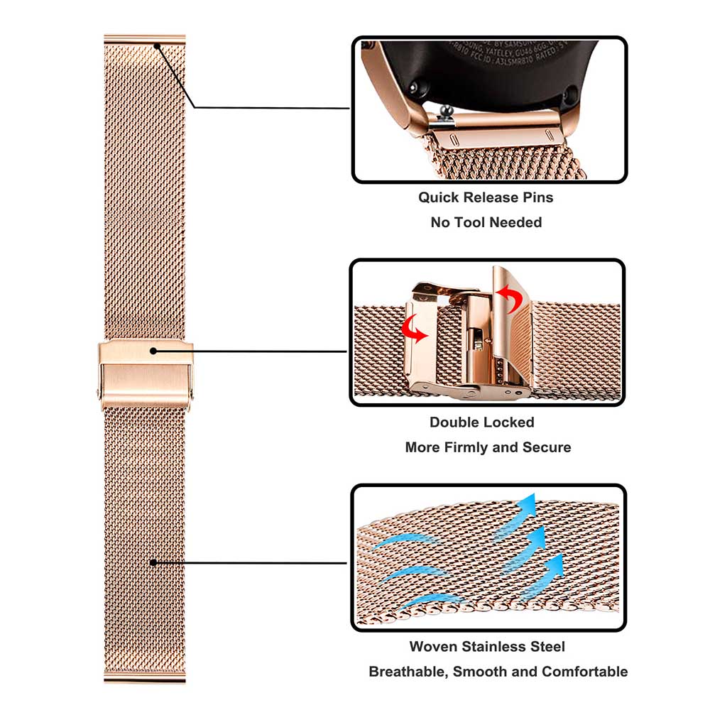 Metal Strap For Samsung Galaxy – Mesh Strap Metal Bewertung und Preis