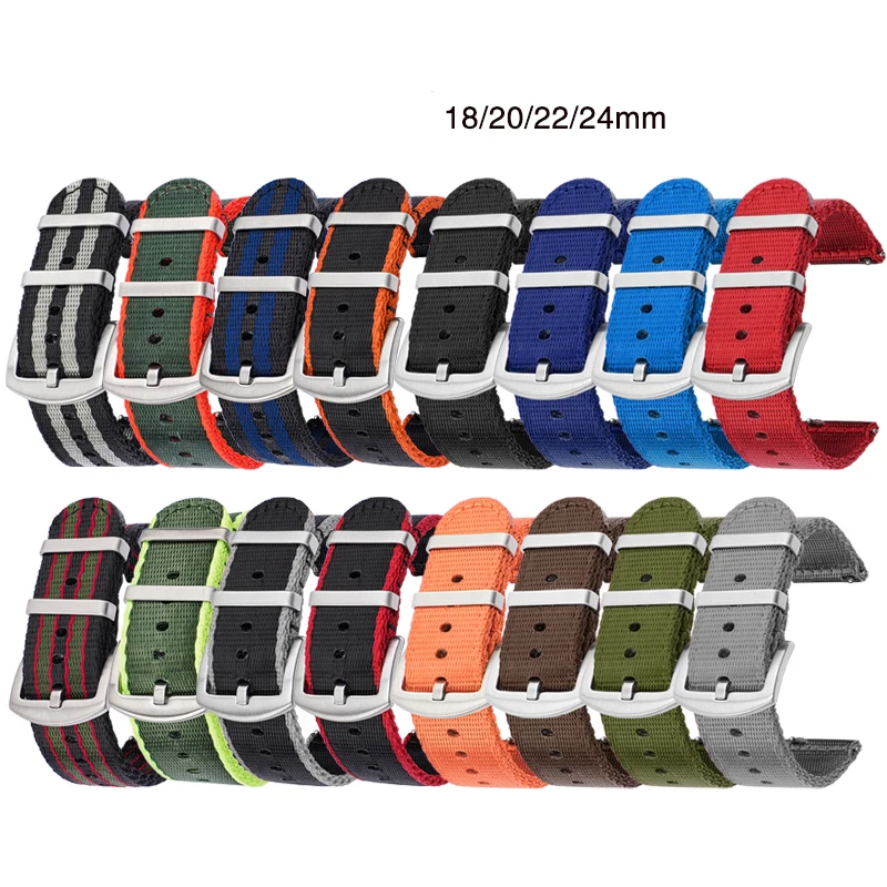 18/20/22/24mm Nylon Strap Men  – Canvas Strap Watch Bewertung und Preis