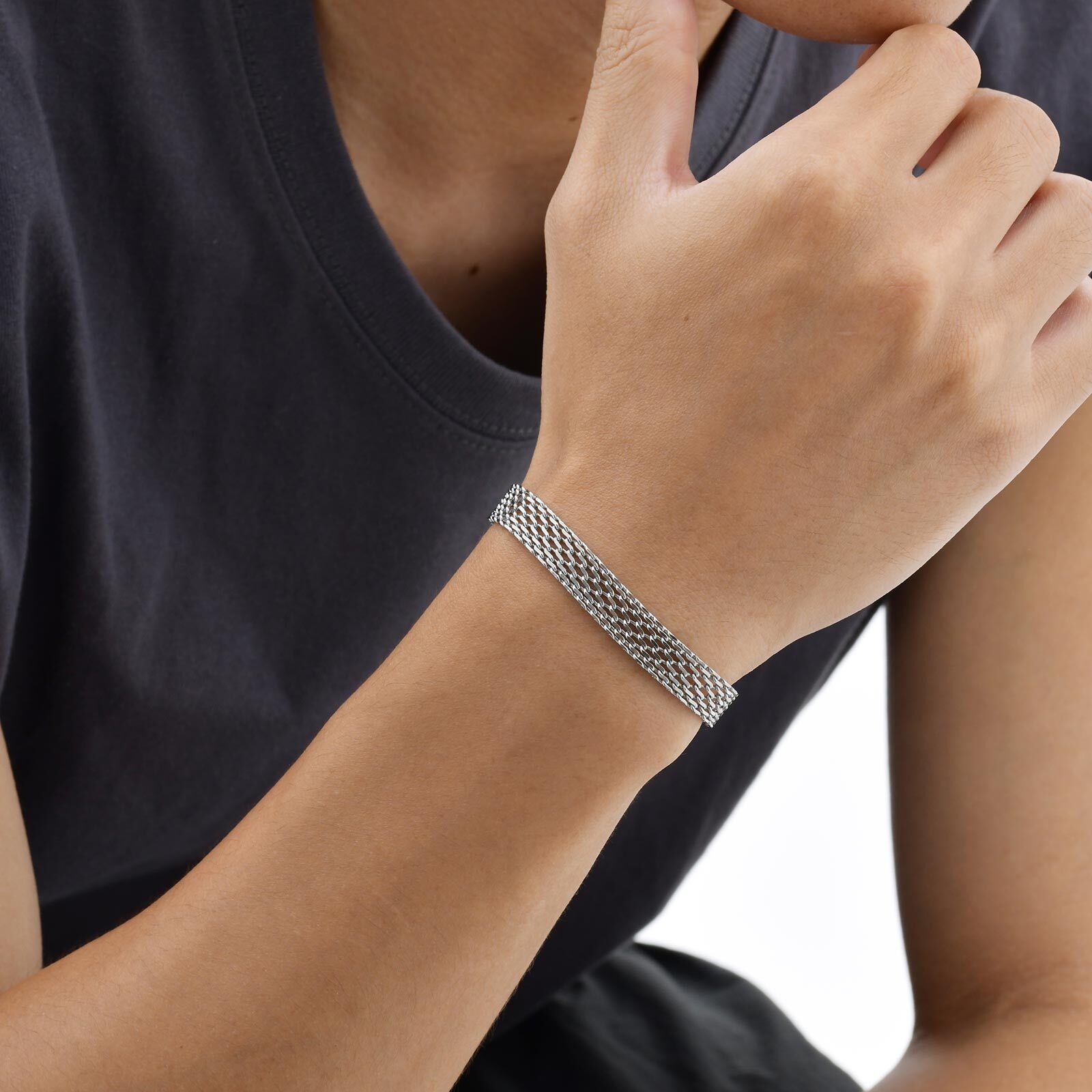 3/8mm Mesh Strap Chain Bracele – Mesh Strap Metal Bewertung und Preis