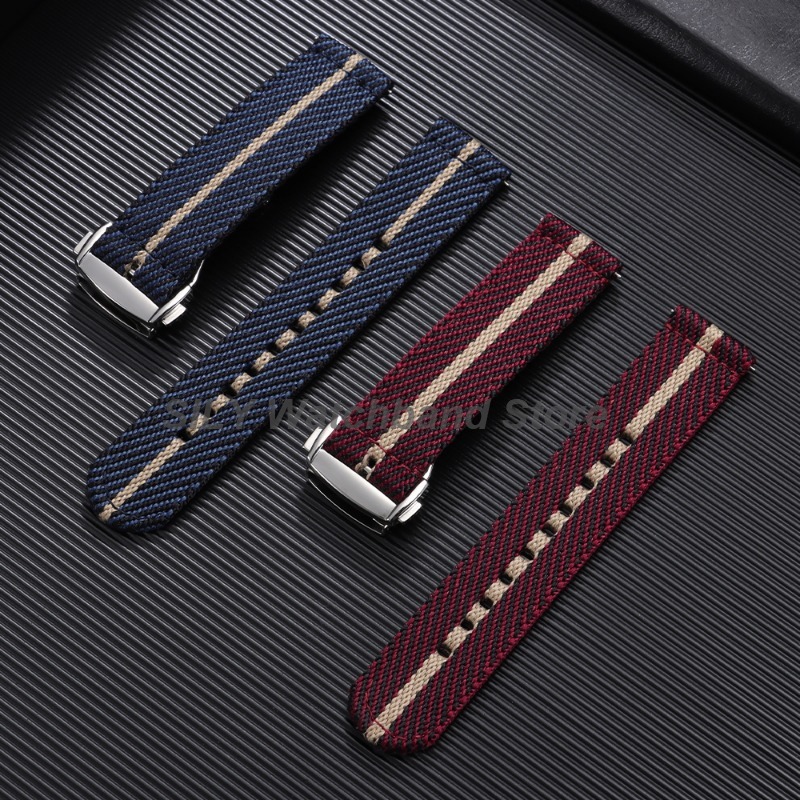 Woven Canvas Fabric Watch Band – Canvas Strap Watch Bewertung und Preis