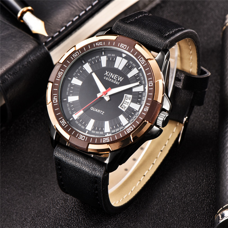 Men XINEW Brand Watches Studen – Leather Watch Band Men Bewertung und Preis