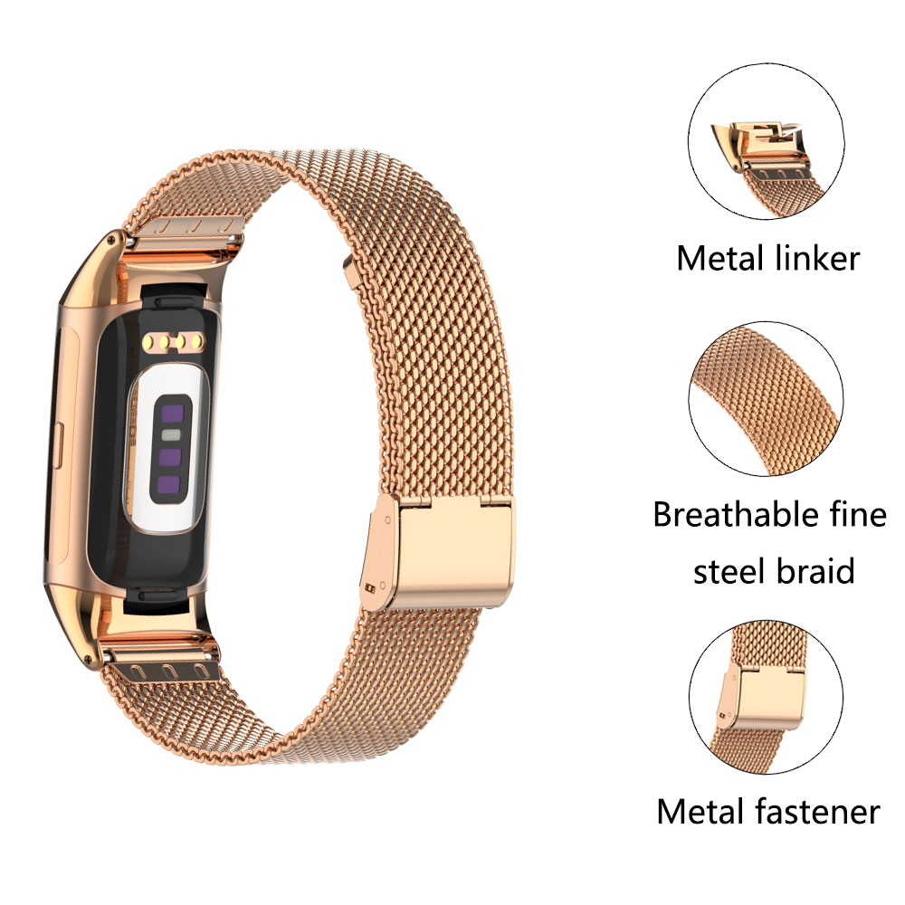 Suitable for Fitbit Charge 5/6 – Mesh Strap Metal Bewertung und Preis
