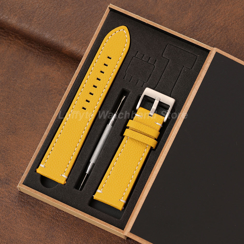 Double Sided Litchi Texture St – Leather Strap Quick Release Bewertung und Preis