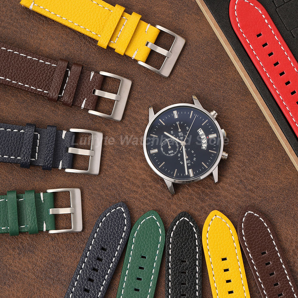 Double Sided Litchi Texture St – Leather Strap Quick Release Bewertung und Preis