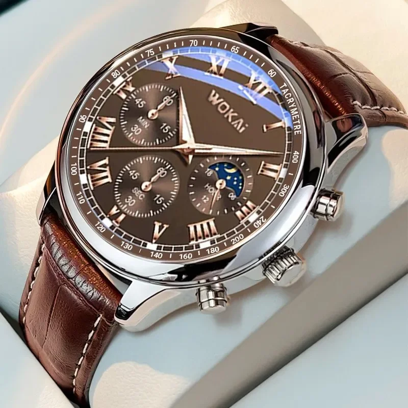 Luxury Brand Watch Mens Quartz – Leather Watch Band Men Bewertung und Preis