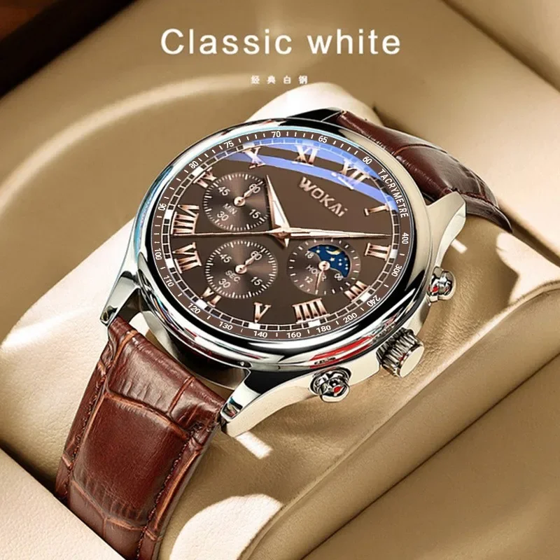 Luxury Brand Watch Mens Quartz – Leather Watch Band Men Bewertung und Preis