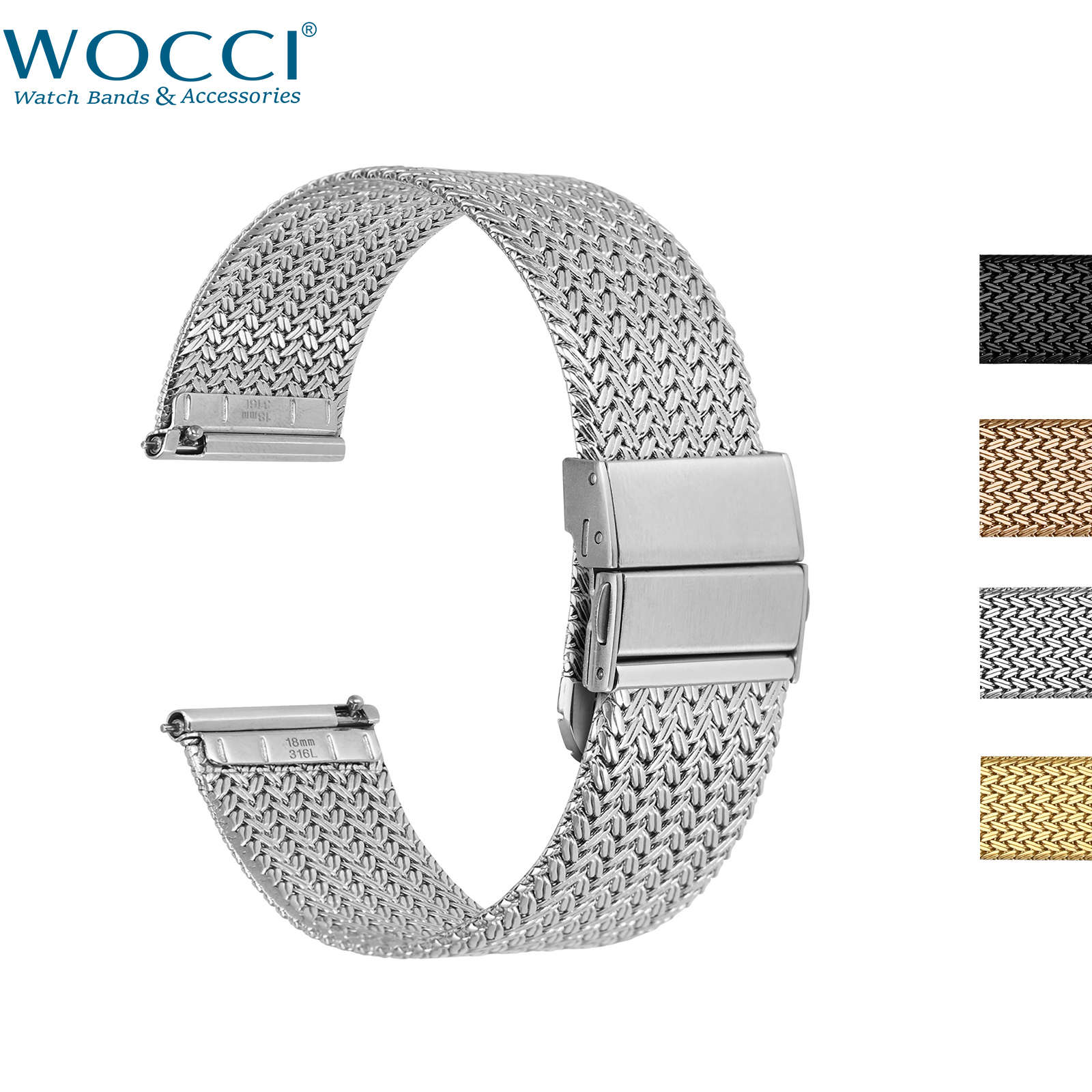WOCCI Elite Metal Watch Band,  – Mesh Strap Metal Bewertung und Preis