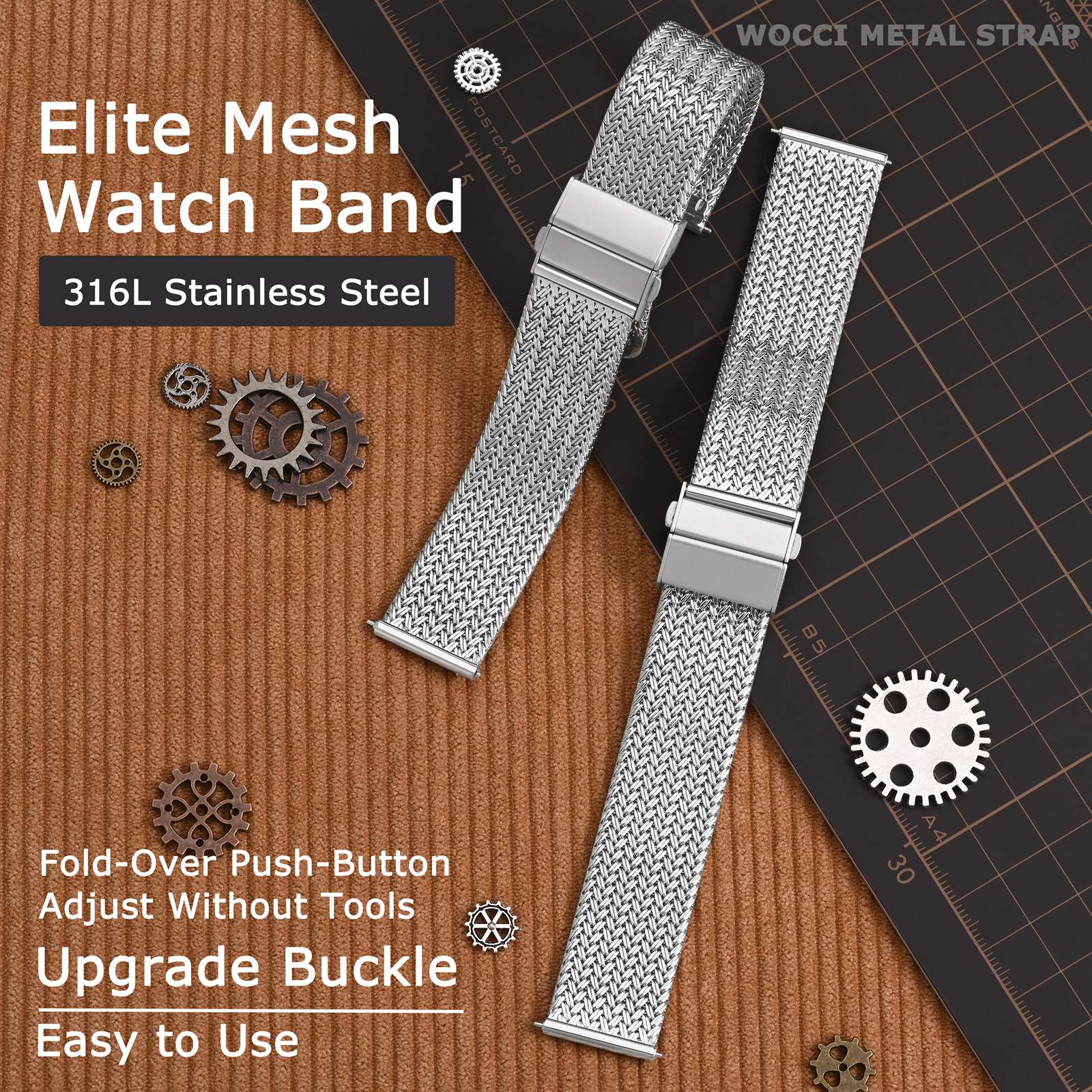 WOCCI Elite Metal Watch Band,  – Mesh Strap Metal Bewertung und Preis