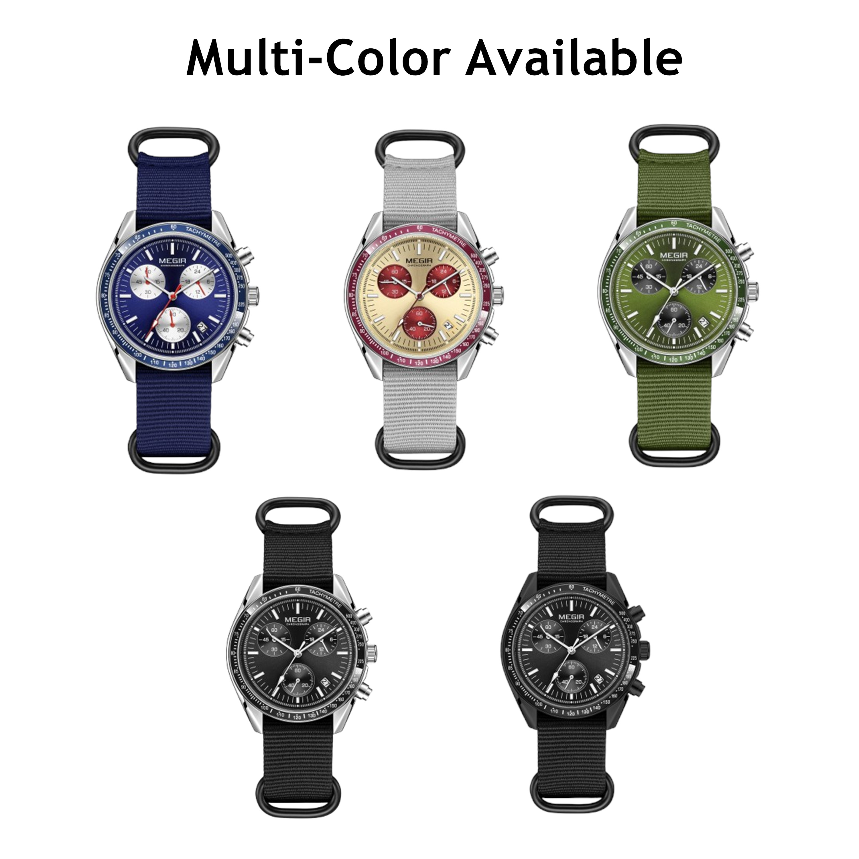 MEGIR Chronograph Canvas Strap – Canvas Strap Watch Bewertung und Preis