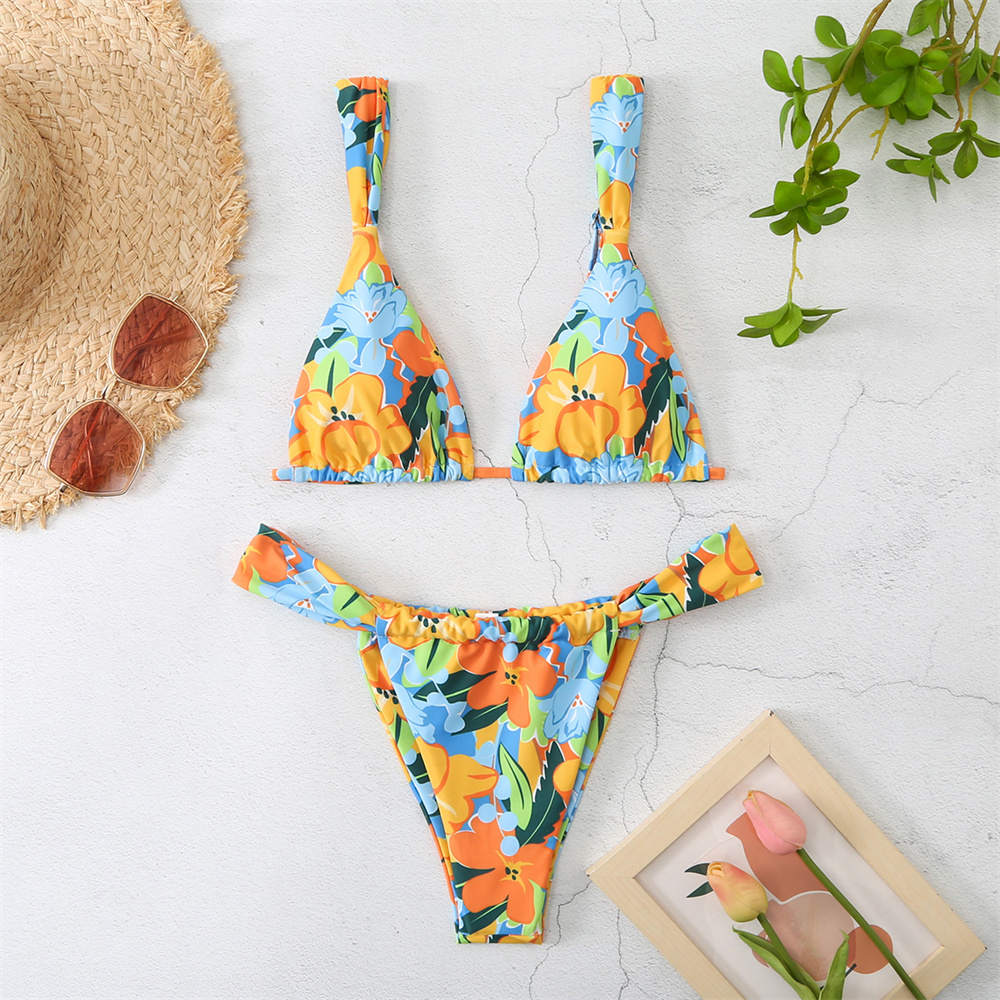Vintage Print Bikini Thong Str – Tropic Strap Vintage Bewertung und Preis