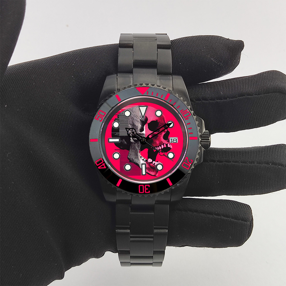 40mm Creative custom NH35 watc – Stainless Bracelet Diver Bewertung und Preis